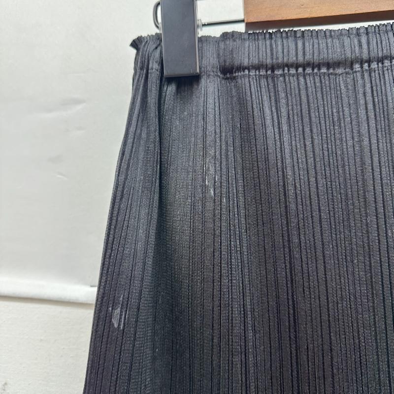 プリーツプリーズ PLEATS PLEASE スカート ひざ丈スカート ISSEY MIYAKE サイド ライン プリーツ スカート PP01-JG722 5 黒 / ブラック / black レディース USED 古着 中古 50150325