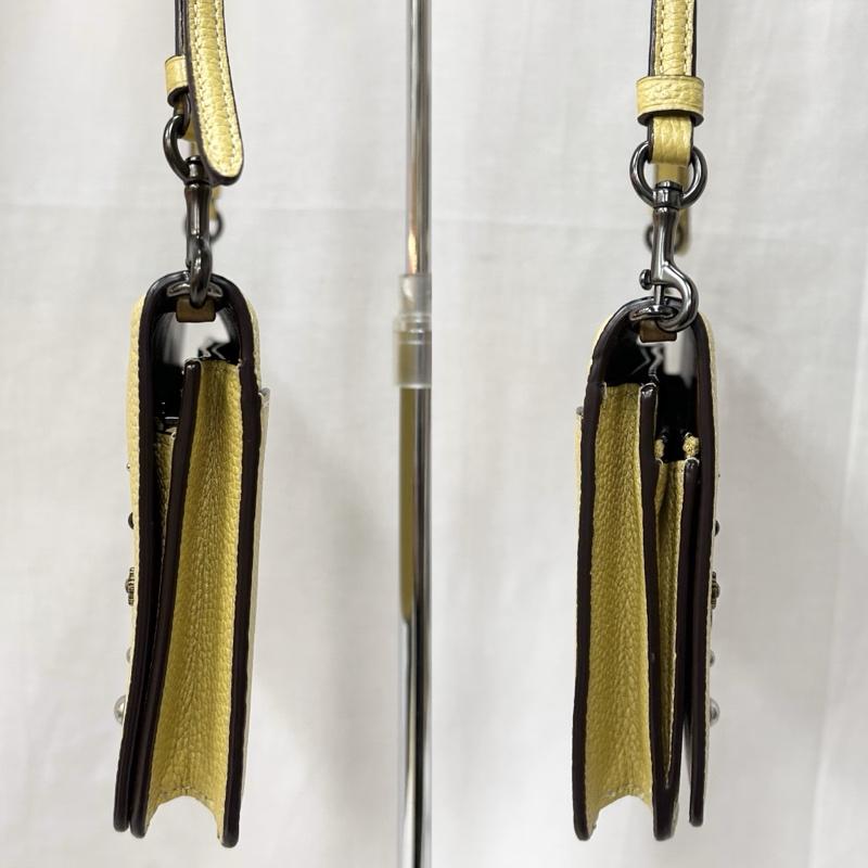コーチ COACH ショルダーバッグ ショルダーバッグ ショルダーウォレットバッグ 花 ビーズ イエロー - 黄 / イエロー / yellow レディース USED 古着 中古 50150327