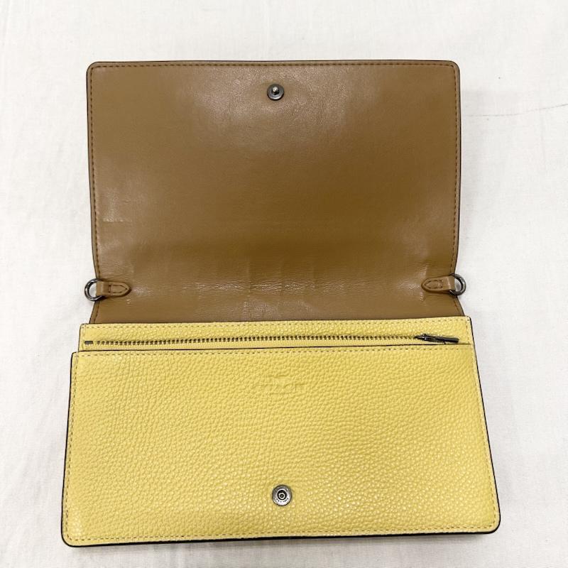 コーチ COACH ショルダーバッグ ショルダーバッグ ショルダーウォレットバッグ 花 ビーズ イエロー - 黄 / イエロー / yellow レディース USED 古着 中古 50150327