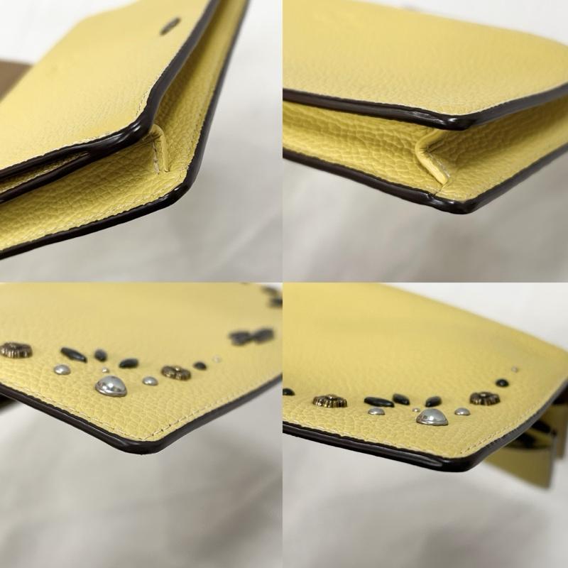 コーチ COACH ショルダーバッグ ショルダーバッグ ショルダーウォレットバッグ 花 ビーズ イエロー - 黄 / イエロー / yellow レディース USED 古着 中古 50150327