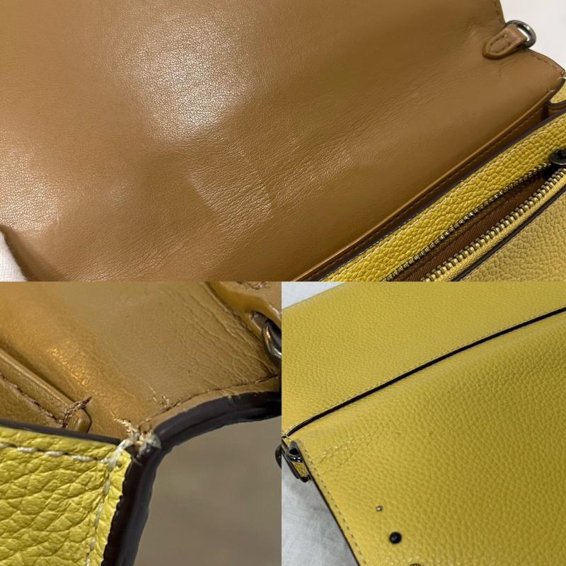 コーチ COACH ショルダーバッグ ショルダーバッグ ショルダーウォレットバッグ 花 ビーズ イエロー - 黄 / イエロー / yellow レディース USED 古着 中古 50150327