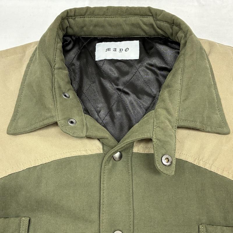 古着 USED ジャケット、上着 ジャンパー、ブルゾン MAYO メイヨー Embroidery Maria Shirt Jacket 22MY-SHJK2201 L ロゴ、文字 X 刺繍 メンズ USED 古着 中古 50150356