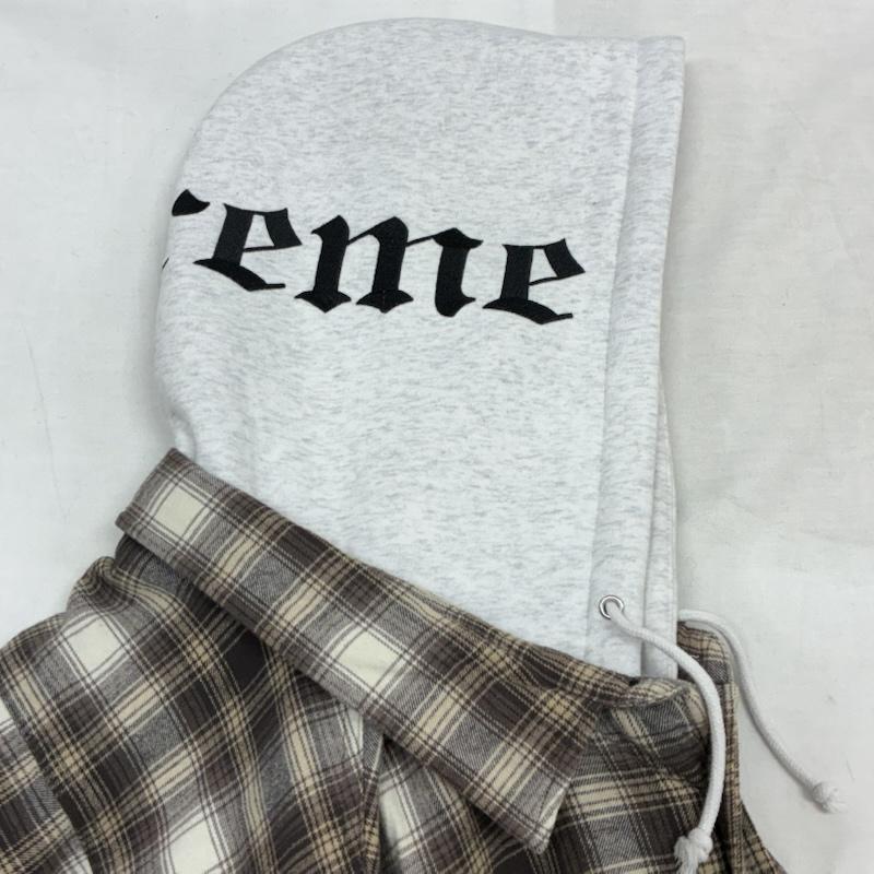 シュプリーム Supreme パーカー 長袖 21AW Hooded Flannel Zip Up Shirt ジップアップ パーカー チェック シャツ L チェック X ロゴ、文字 X 刺繍 メンズ USED 古着 中古 50150359