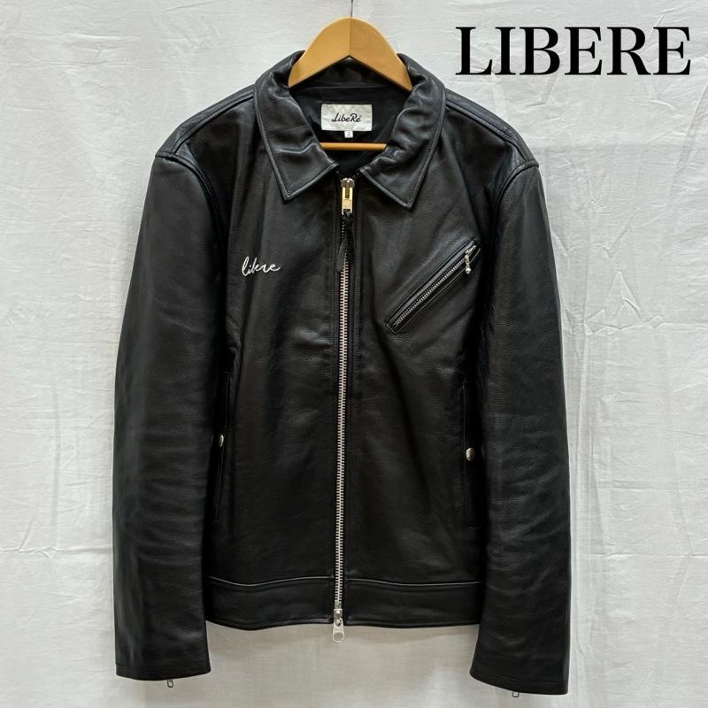 古着 USED ジャケット、上着 レザージャケット LIBERE リべーレ STANDARD LEATHER SINGLE RIDER JACKET シングル レザージャケット 2 ロゴ、文字 X 刺繍 黒 / ブラック / black メンズ USED 古着 中古 50150361