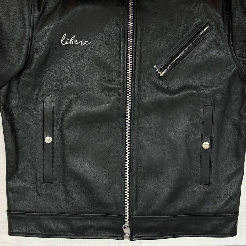 古着 USED ジャケット、上着 レザージャケット LIBERE リべーレ STANDARD LEATHER SINGLE RIDER JACKET シングル レザージャケット 2 ロゴ、文字 X 刺繍 黒 / ブラック / black メンズ USED 古着 中古 50150361