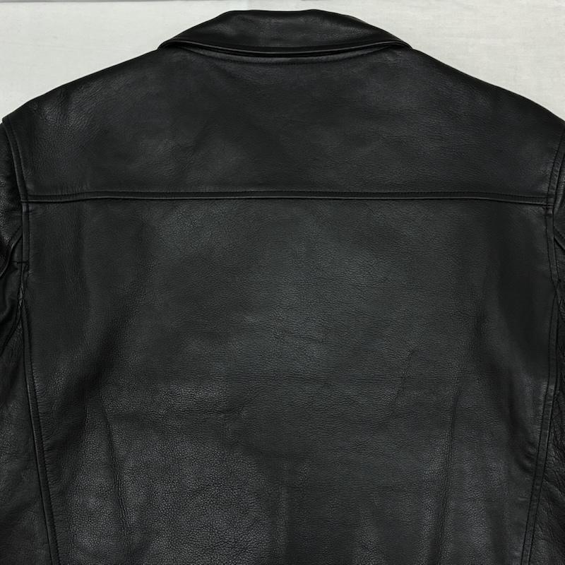古着 USED ジャケット、上着 レザージャケット LIBERE リべーレ STANDARD LEATHER SINGLE RIDER JACKET シングル レザージャケット 2 ロゴ、文字 X 刺繍 黒 / ブラック / black メンズ USED 古着 中古 50150361