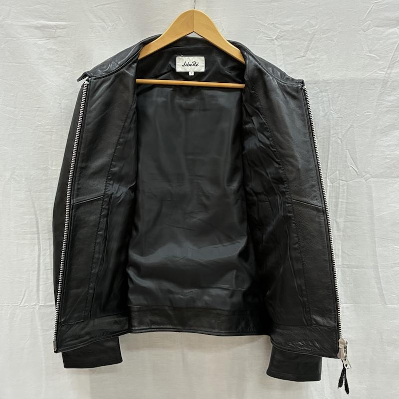 古着 USED ジャケット、上着 レザージャケット LIBERE リべーレ STANDARD LEATHER SINGLE RIDER JACKET シングル レザージャケット 2 ロゴ、文字 X 刺繍 黒 / ブラック / black メンズ USED 古着 中古 50150361