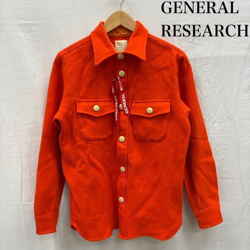 ジェネラルリサーチ GENERAL RESEARCH シャツ、ブラウス 長袖 00s ウール CPO シャツ ジャケット アーカイブ M 橙 / オレンジ / orange メンズ USED 古着 中古 50150363