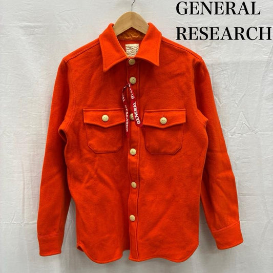 ジェネラルリサーチ GENERAL RESEARCH シャツ、ブラウス 長袖 00s ウール CPO シャツ ジャケット アーカイブ M 橙 / オレンジ / orange メンズ USED 古着 中古 50150363