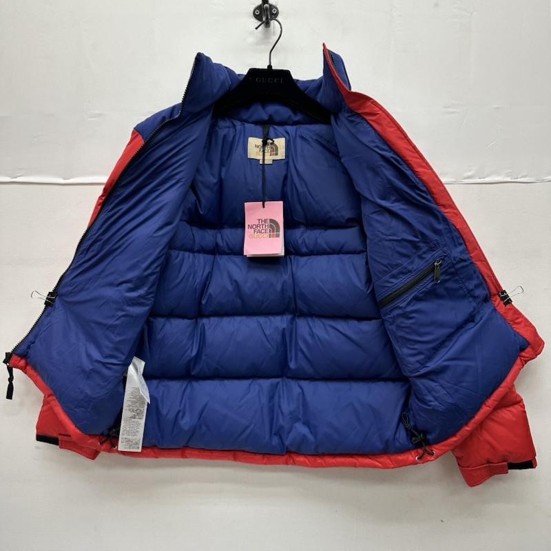 グッチ GUCCI ジャケット、上着 ダウンジャケット 21AW THE NORTH FACE ダウン ジャケット 663733 S 赤 / レッド / red X 青 / ブルー / blue メンズ USED 古着 中古 50150371
