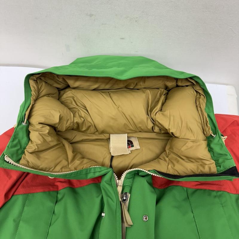 グッチ GUCCI ジャケット、上着 ダウンジャケット THE NORTH FACE マウンテンガイド ダウン ジャケット 663758 XLX45 XL 緑 / グリーン / green X 赤 / レッド / red メンズ USED 古着 中古 50150372