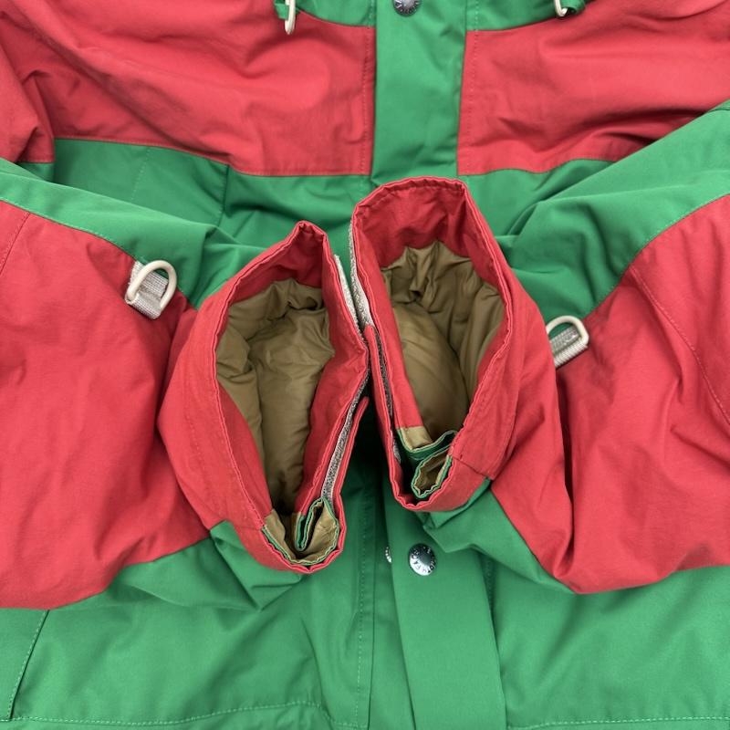 グッチ GUCCI ジャケット、上着 ダウンジャケット THE NORTH FACE マウンテンガイド ダウン ジャケット 663758 XLX45 XL 緑 / グリーン / green X 赤 / レッド / red メンズ USED 古着 中古 50150372