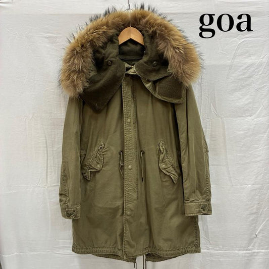 ゴア goa コート コート一般 M-65 モッズコート フード ファー ミリタリー パーカー ライナー付き 1 レディース USED 古着 中古 50150379
