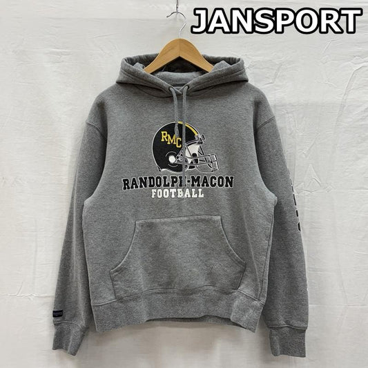 ジャンスポーツ JANSPORT パーカー 長袖 RMC RANDOLPH MACON FOOTBALL ロゴ プルオーバー フーディ スウェット パーカー S 灰 / グレー / gray メンズ USED 古着 中古 50150381