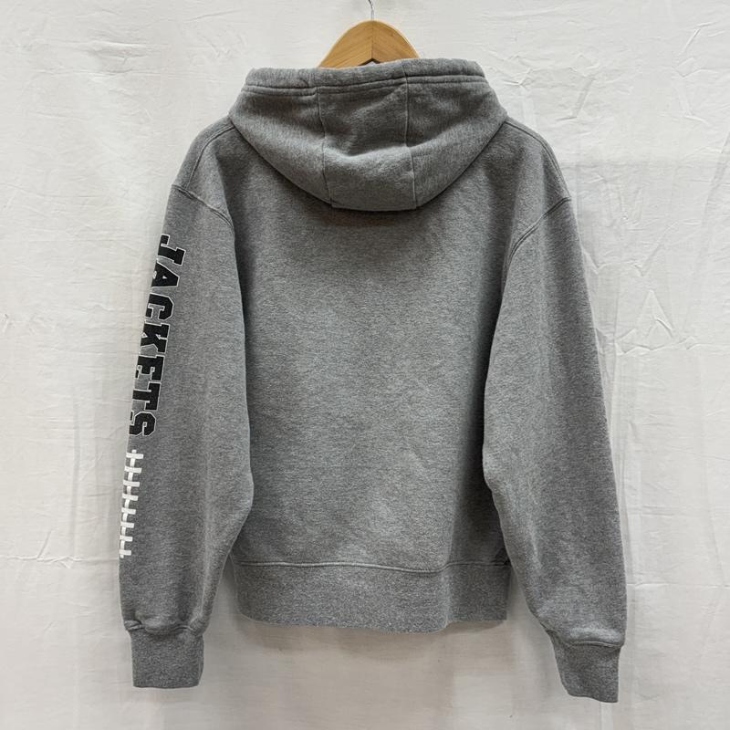 ジャンスポーツ JANSPORT パーカー 長袖 RMC RANDOLPH MACON FOOTBALL ロゴ プルオーバー フーディ スウェット パーカー S 灰 / グレー / gray メンズ USED 古着 中古 50150381