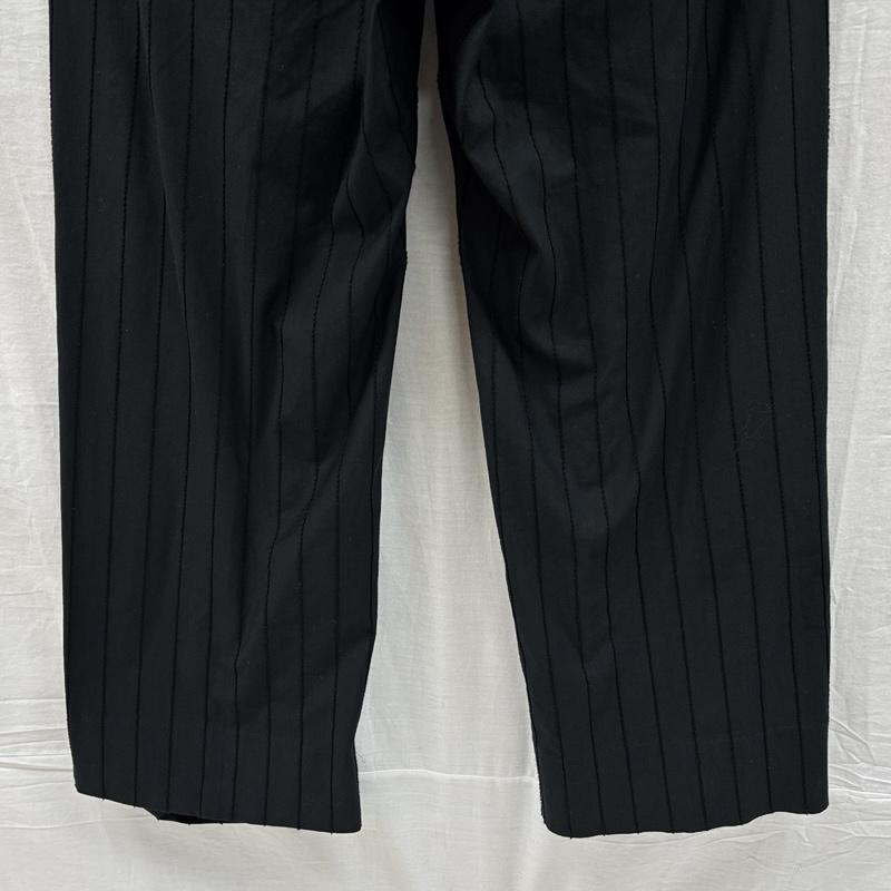 古着 USED ボトムス ボトムス KANEMASA PHIL カネマサフィル 24SS ストライプ タイプライター イージー パンツ S ストライプ 黒 / ブラック / black メンズ USED 古着 中古 50150394