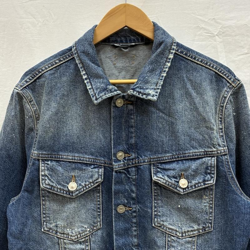 アントニーモラート ANTONY MORATO ジャケット、上着 ジャンパー、ブルゾン クラッシュ ダメージ デニムジャケット 48 ダメージ加工 インディゴ / インディゴ / Indigo メンズ USED 古着 中古 50150396