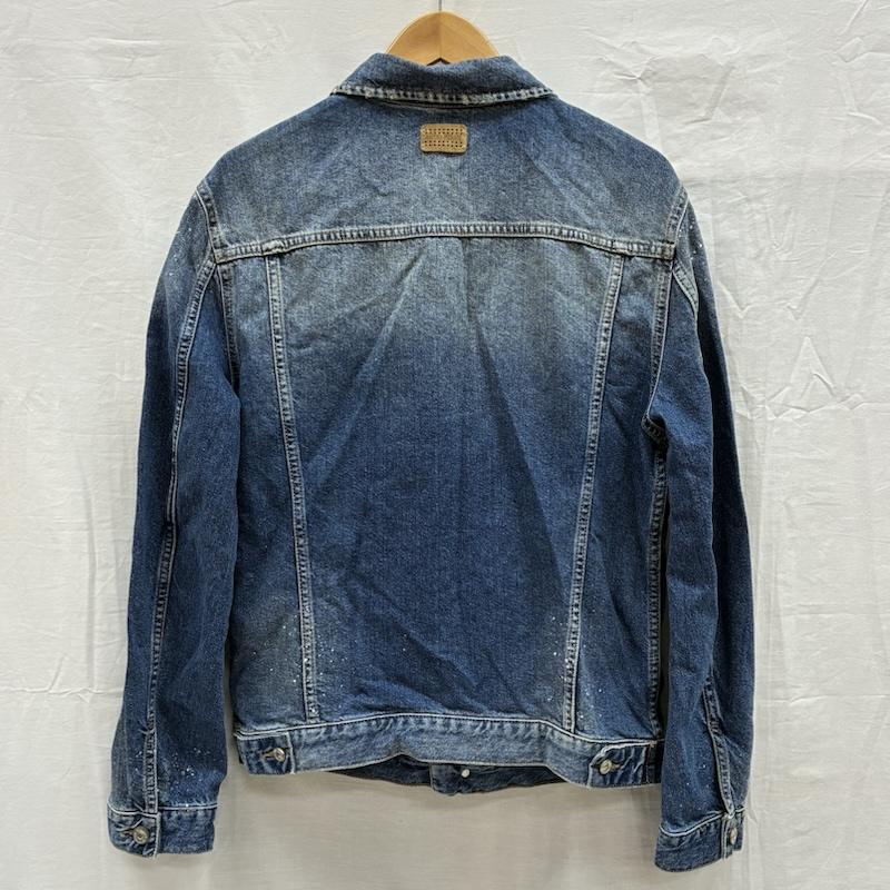 アントニーモラート ANTONY MORATO ジャケット、上着 ジャンパー、ブルゾン クラッシュ ダメージ デニムジャケット 48 ダメージ加工 インディゴ / インディゴ / Indigo メンズ USED 古着 中古 50150396