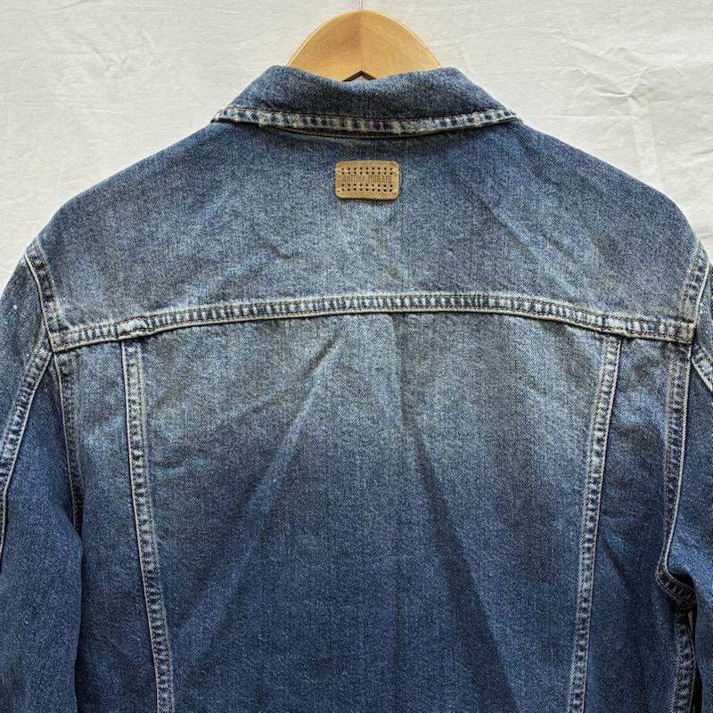 アントニーモラート ANTONY MORATO ジャケット、上着 ジャンパー、ブルゾン クラッシュ ダメージ デニムジャケット 48 ダメージ加工 インディゴ / インディゴ / Indigo メンズ USED 古着 中古 50150396