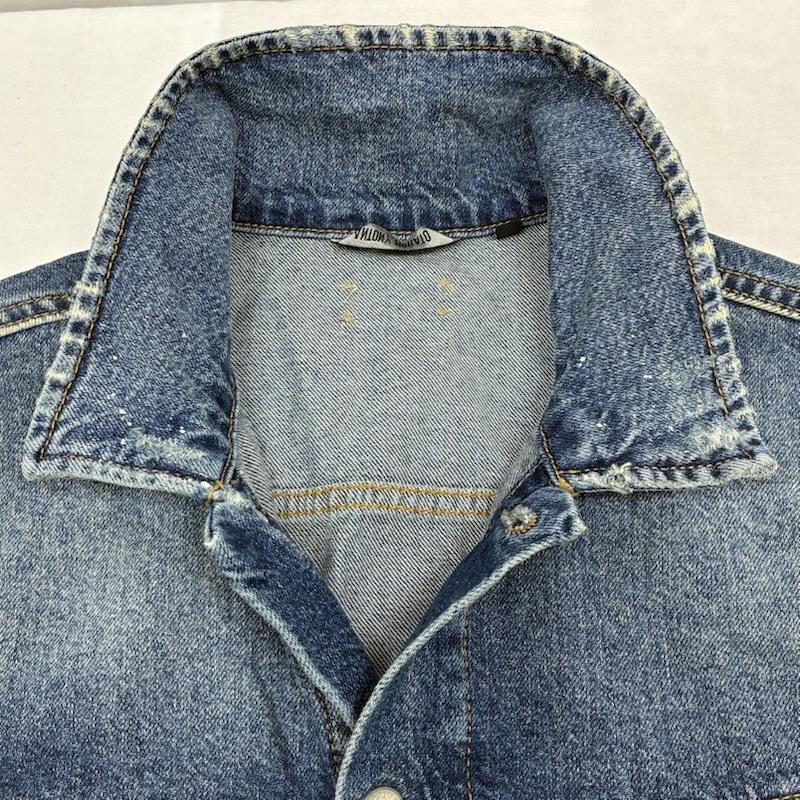 アントニーモラート ANTONY MORATO ジャケット、上着 ジャンパー、ブルゾン クラッシュ ダメージ デニムジャケット 48 ダメージ加工 インディゴ / インディゴ / Indigo メンズ USED 古着 中古 50150396