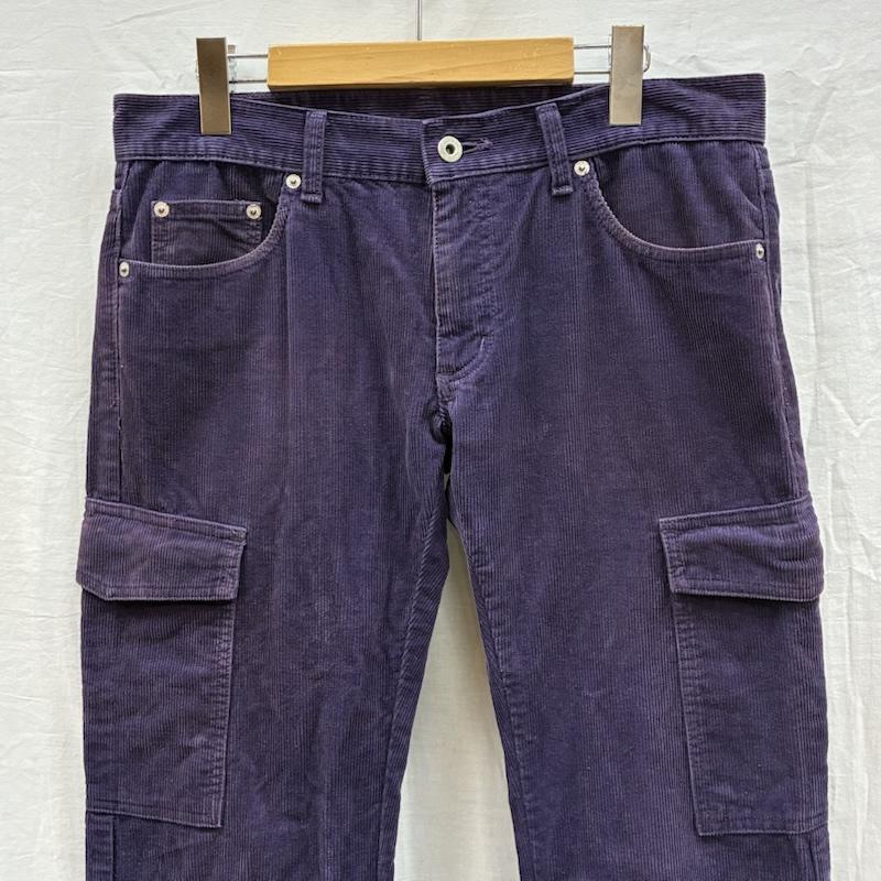 ネイバーフッド NEIGHBORHOOD パンツ ワークパンツ、ペインターパンツ 00s DCNH-10 サンダーステッチ コーデユロイ カーゴパンツ オールド アーカイブ L 紫 / パープル / purple メンズ USED 古着 中古 50150400