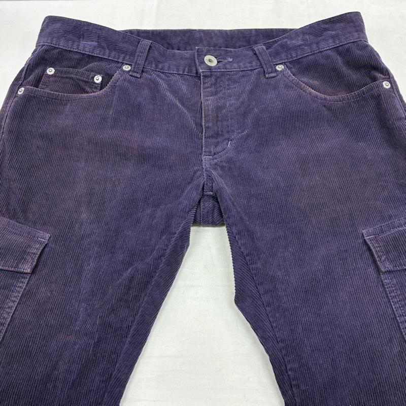 ネイバーフッド NEIGHBORHOOD パンツ ワークパンツ、ペインターパンツ 00s DCNH-10 サンダーステッチ コーデユロイ カーゴパンツ オールド アーカイブ L 紫 / パープル / purple メンズ USED 古着 中古 50150400