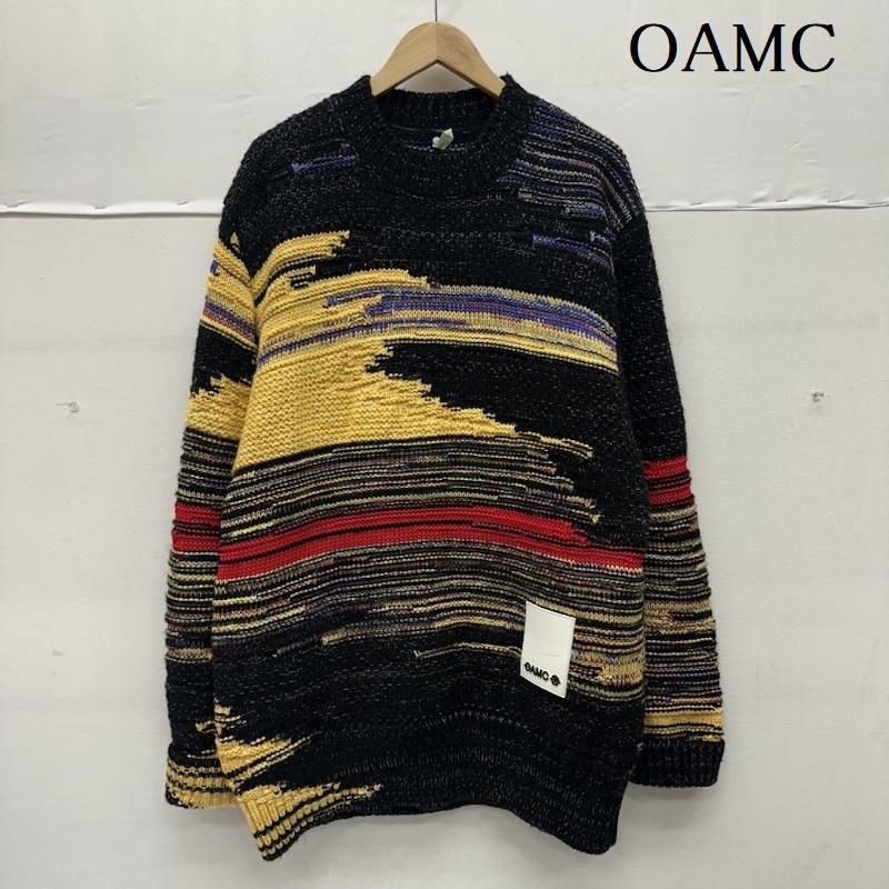 オーエーエムシー OAMC ニット、セーター 長袖 STATIC Crewneck 総柄 クルーネック ニット OAMT751067 S マルチカラー / マルチカラー / multicolor メンズ USED 古着 中古 50150411