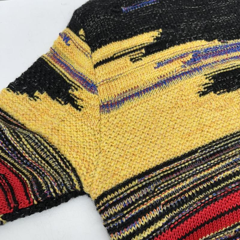 オーエーエムシー OAMC ニット、セーター 長袖 STATIC Crewneck 総柄 クルーネック ニット OAMT751067 S マルチカラー / マルチカラー / multicolor メンズ USED 古着 中古 50150411