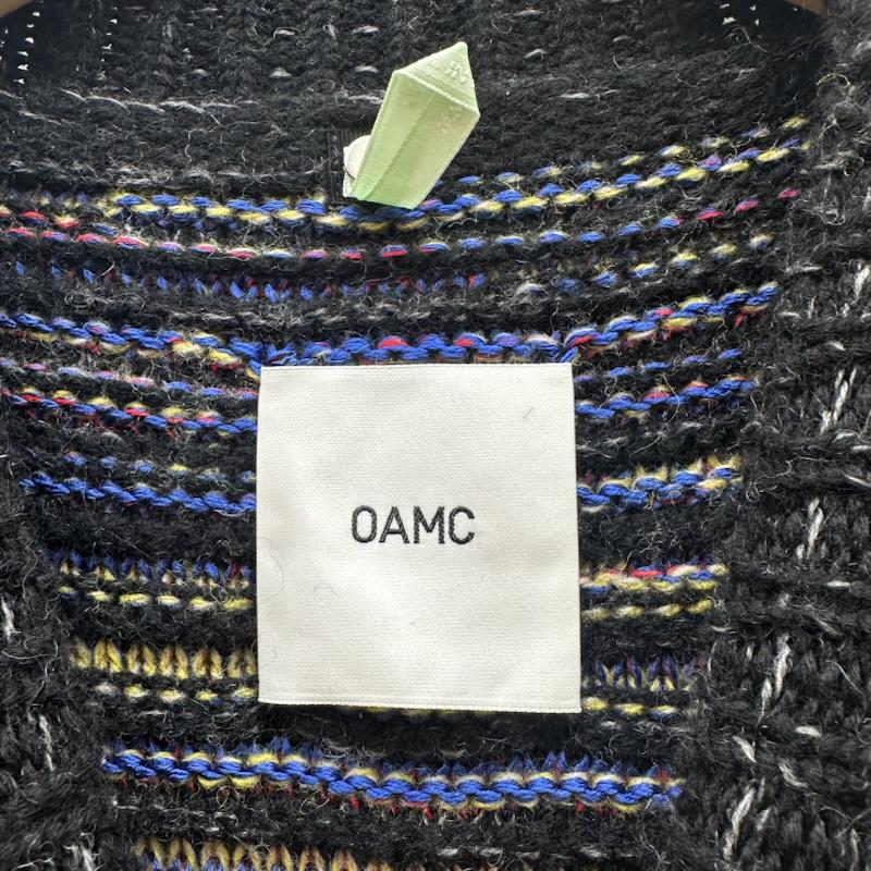 オーエーエムシー OAMC ニット、セーター 長袖 STATIC Crewneck 総柄 クルーネック ニット OAMT751067 S マルチカラー / マルチカラー / multicolor メンズ USED 古着 中古 50150411