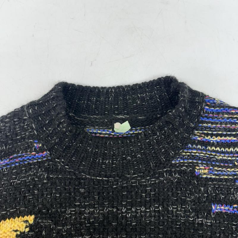オーエーエムシー OAMC ニット、セーター 長袖 STATIC Crewneck 総柄 クルーネック ニット OAMT751067 S マルチカラー / マルチカラー / multicolor メンズ USED 古着 中古 50150411