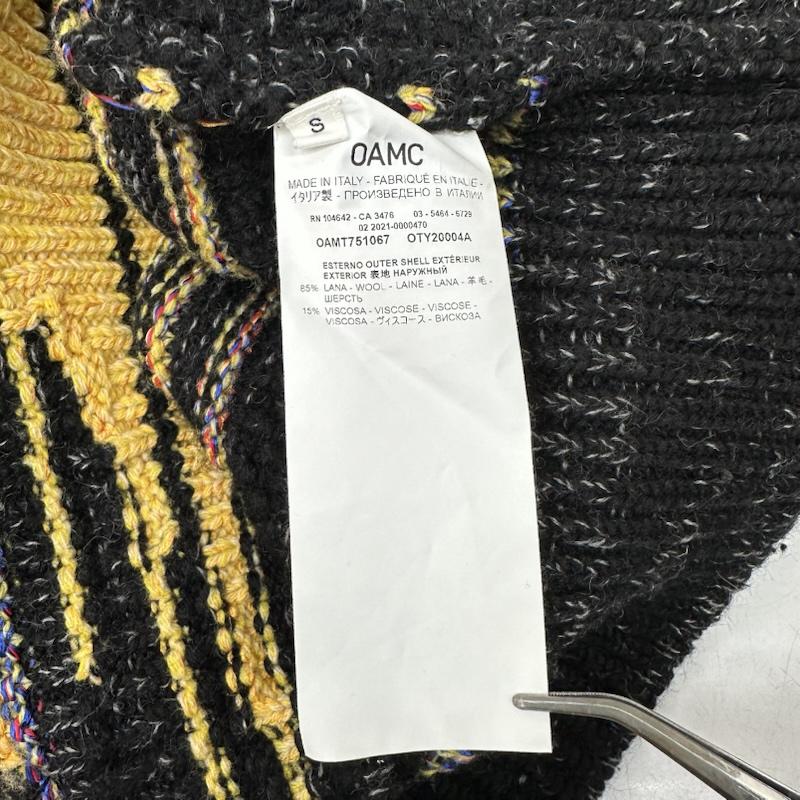 オーエーエムシー OAMC ニット、セーター 長袖 STATIC Crewneck 総柄 クルーネック ニット OAMT751067 S マルチカラー / マルチカラー / multicolor メンズ USED 古着 中古 50150411