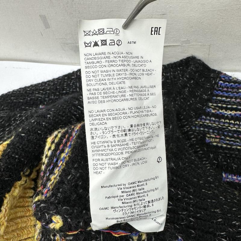 オーエーエムシー OAMC ニット、セーター 長袖 STATIC Crewneck 総柄 クルーネック ニット OAMT751067 S マルチカラー / マルチカラー / multicolor メンズ USED 古着 中古 50150411