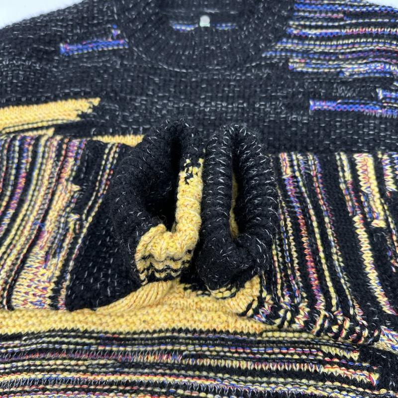 オーエーエムシー OAMC ニット、セーター 長袖 STATIC Crewneck 総柄 クルーネック ニット OAMT751067 S マルチカラー / マルチカラー / multicolor メンズ USED 古着 中古 50150411