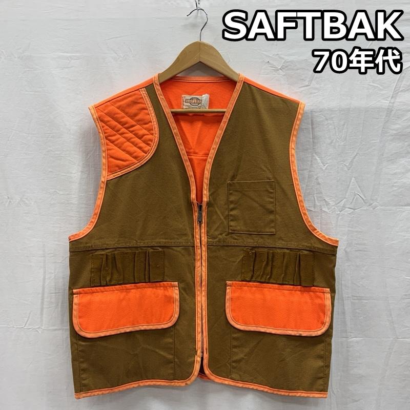 古着 USED ベスト ベスト SAFTBAK 70年代 ビンテージ ハンティング ベスト PRIDE ZIP 70s VINTAGE - メンズ USED 古着 中古 50150420