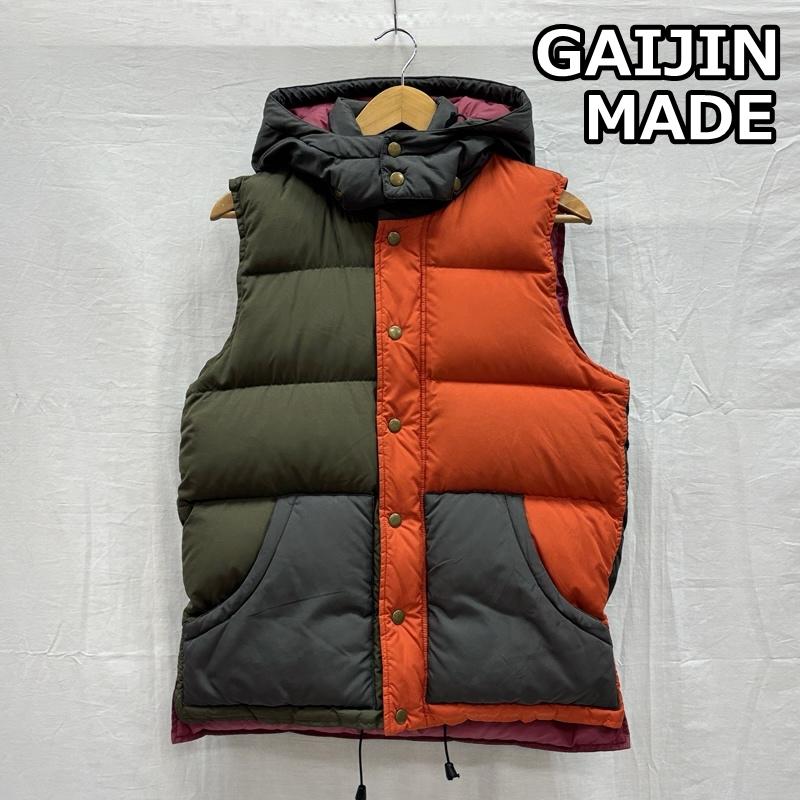 ガイジンメイド GAIJIN MADE ジャケット、上着 ダウンベスト HIMALAYA マルチカラー フード取り外し可 ダウン ベスト 1 メンズ USED 古着 中古 50150426