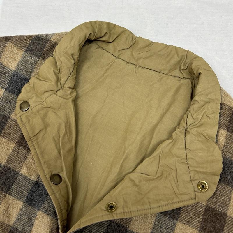 ウールリッチ WOOLRICH ベスト ベスト 70年代 ビンテージ USA製 リバーシブル チェックウール 無地60/40クロス ベスト 70s VINTAGE XL 無地 X チェック メンズ USED 古着 中古 50150428