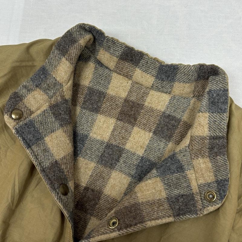 ウールリッチ WOOLRICH ベスト ベスト 70年代 ビンテージ USA製 リバーシブル チェックウール 無地60/40クロス ベスト 70s VINTAGE XL 無地 X チェック メンズ USED 古着 中古 50150428