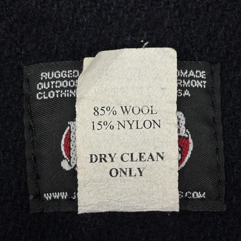 ジョンソン JOHNSON シャツ、ブラウス 長袖 USA製 チェック切替し ウール CPO シャツ S5PATCH S 紺 / ネイビー / navy メンズ USED 古着 中古 50150431