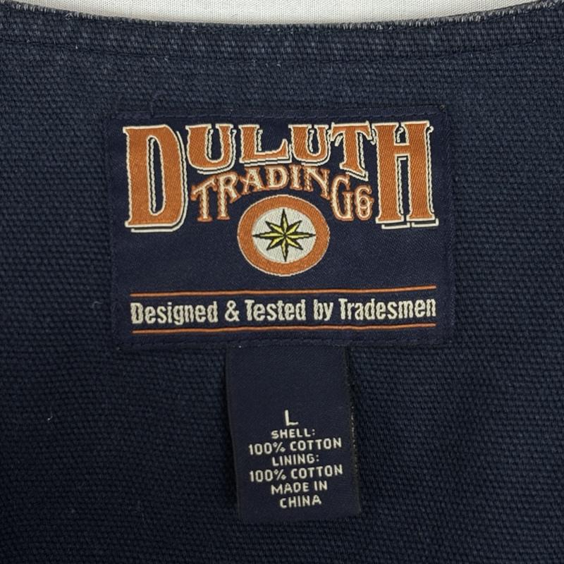 古着 USED ベスト ベスト DULUTH TRADING ダック生地 ワーク ベスト L 紺 / ネイビー / navy メンズ USED 古着 中古 50150433