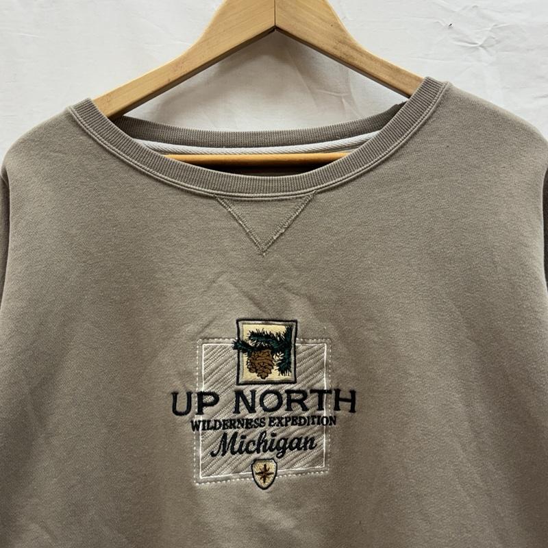 古着 USED トレーナー 長袖 GEAR FOR SPORTS UP NORTH MICHIGAN ロゴ オーバーサイズ スウェット トレーナー 前V L メンズ USED 古着 中古 50150434