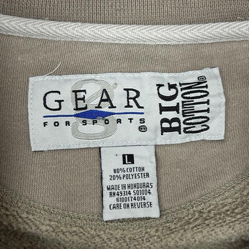 古着 USED トレーナー 長袖 GEAR FOR SPORTS UP NORTH MICHIGAN ロゴ オーバーサイズ スウェット トレーナー 前V L メンズ USED 古着 中古 50150434