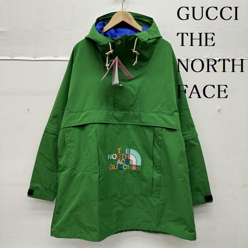 グッチ GUCCI ジャケット、上着 ジャンパー、ブルゾン HE NORTH FACE アノラック ナイロンジャケット 672461 ZAH9C M 緑 / グリーン / green メンズ USED 古着 中古 50150437