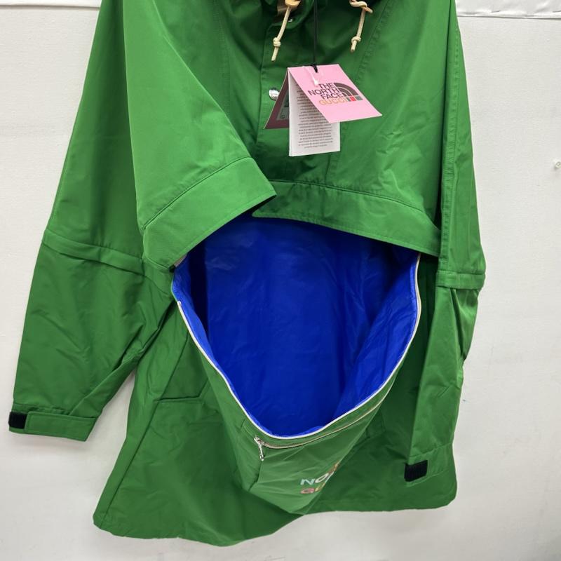 グッチ GUCCI ジャケット、上着 ジャンパー、ブルゾン HE NORTH FACE アノラック ナイロンジャケット 672461 ZAH9C M 緑 / グリーン / green メンズ USED 古着 中古 50150437
