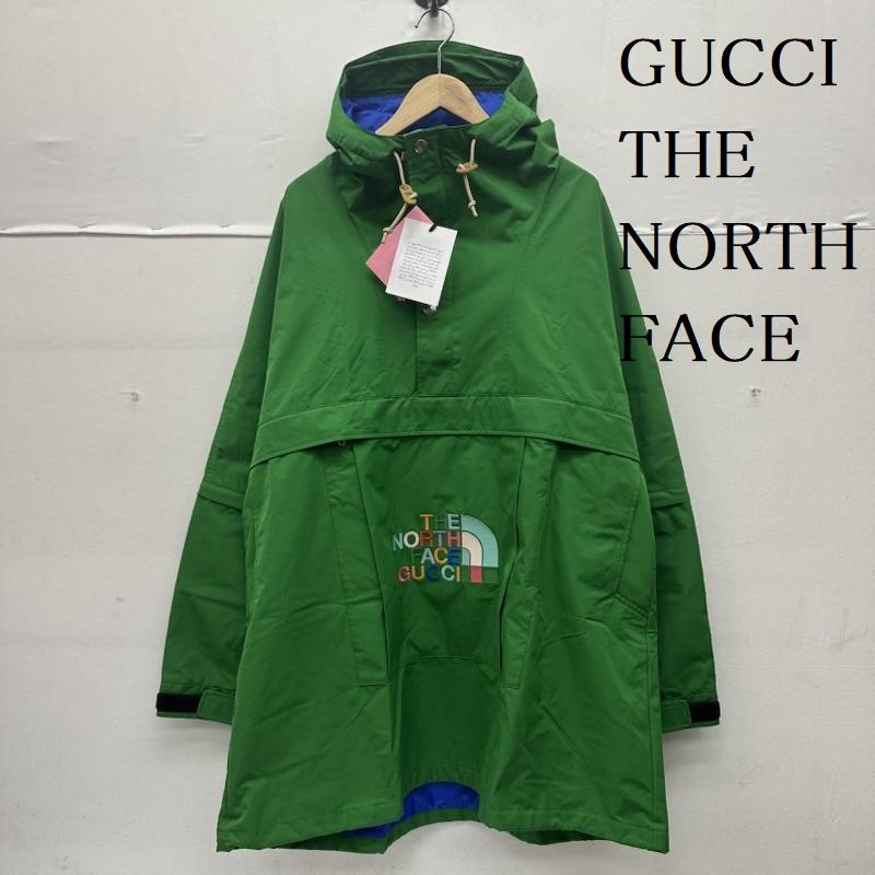 グッチ GUCCI ジャケット、上着 ジャンパー、ブルゾン HE NORTH FACE アノラック ナイロンジャケット 672461 ZAH9C L 緑 / グリーン / green メンズ USED 古着 中古 50150439