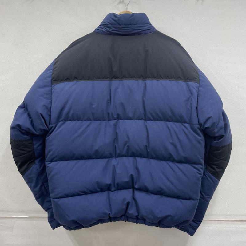 ザノースフェイス THE NORTH FACE ジャケット、上着 ジャンパー、ブルゾン ダウン ジャケット 2トーン ロゴ 刺繍 XL ロゴ、文字 X 刺繍 紺 / ネイビー / navy X 黒 / ブラック / black メンズ USED 古着 中古 50150443