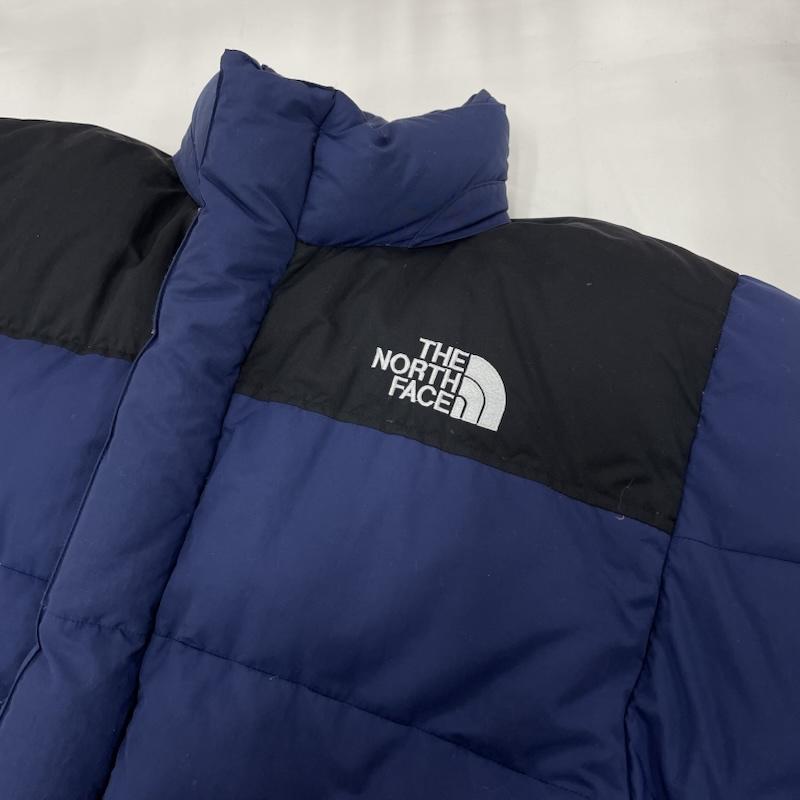 ザノースフェイス THE NORTH FACE ジャケット、上着 ジャンパー、ブルゾン ダウン ジャケット 2トーン ロゴ 刺繍 XL ロゴ、文字 X 刺繍 紺 / ネイビー / navy X 黒 / ブラック / black メンズ USED 古着 中古 50150443