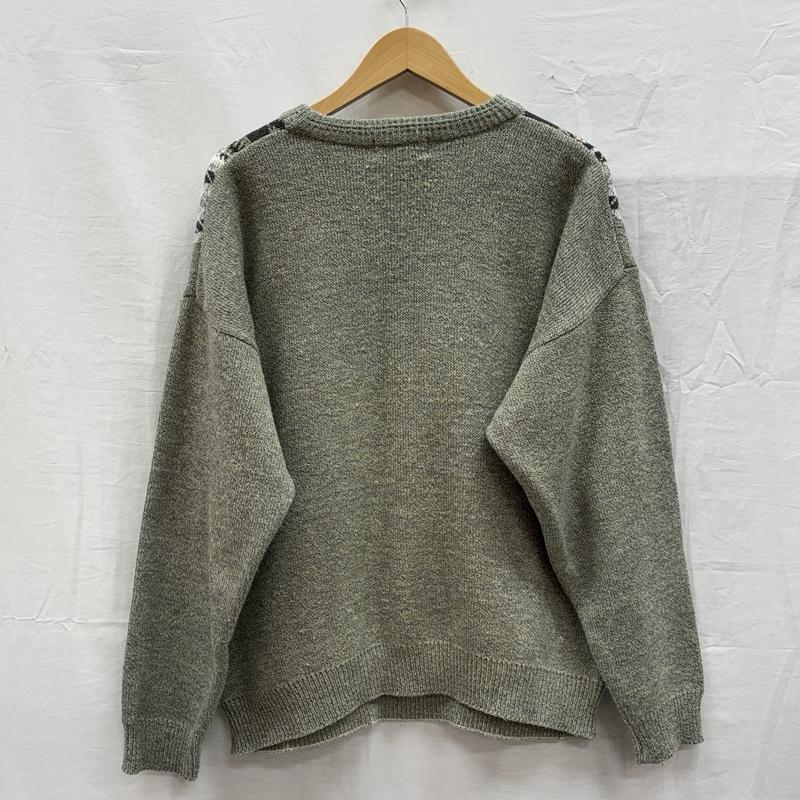 古着 USED ニット、セーター 長袖 BICOLMAN 90年代 ビンテージ 幾何学模様 クルーネック ニット セーター 90s VINTAGE - メンズ USED 古着 中古 50150452