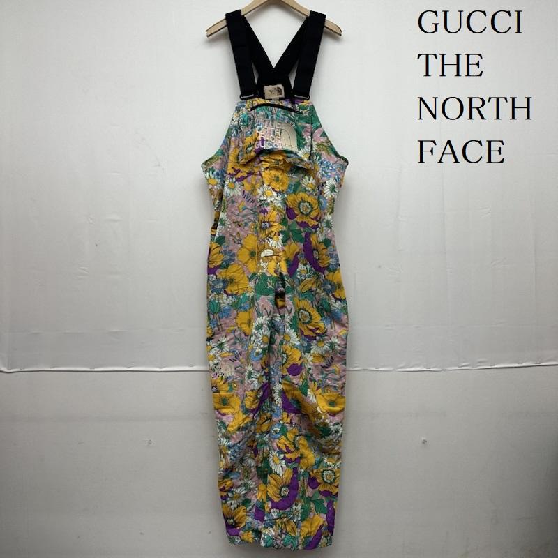 グッチ GUCCI サロペット・オーバーオール サロペット、オーバーオール 663768 ZAHTE THE NORTH FACE フラワー 花柄 オーバーオール つなぎ L マルチカラー / マルチカラー / multicolor メンズ USED 古着 中古 50150453