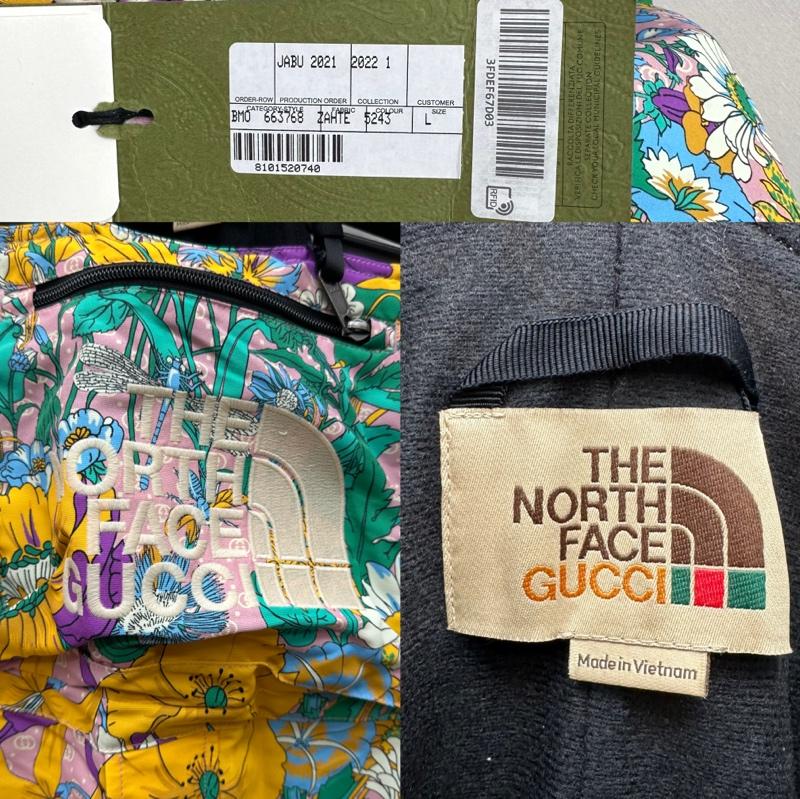 グッチ GUCCI サロペット・オーバーオール サロペット、オーバーオール 663768 ZAHTE THE NORTH FACE フラワー 花柄 オーバーオール つなぎ L マルチカラー / マルチカラー / multicolor メンズ USED 古着 中古 50150453