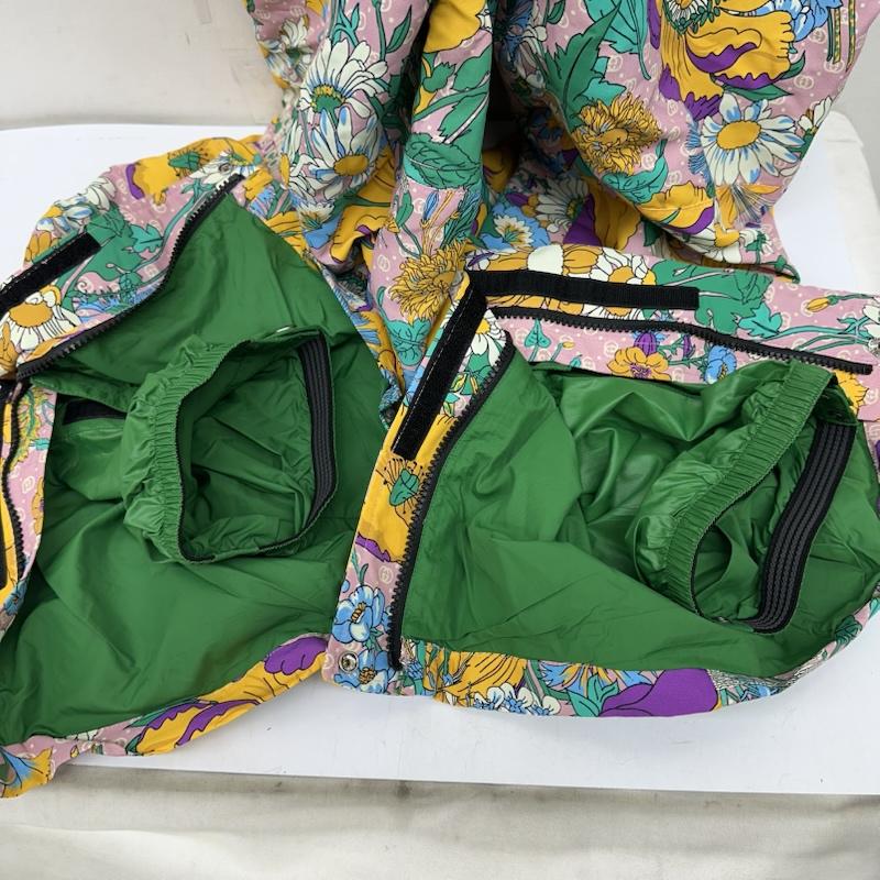 グッチ GUCCI サロペット・オーバーオール サロペット、オーバーオール 663768 ZAHTE THE NORTH FACE フラワー 花柄 オーバーオール つなぎ L マルチカラー / マルチカラー / multicolor メンズ USED 古着 中古 50150453